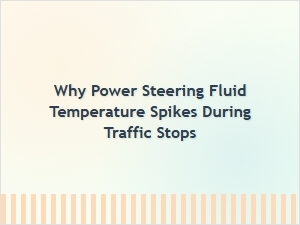 Understanding Power Steering Fluid Temperature Spikes at Traffic Stops